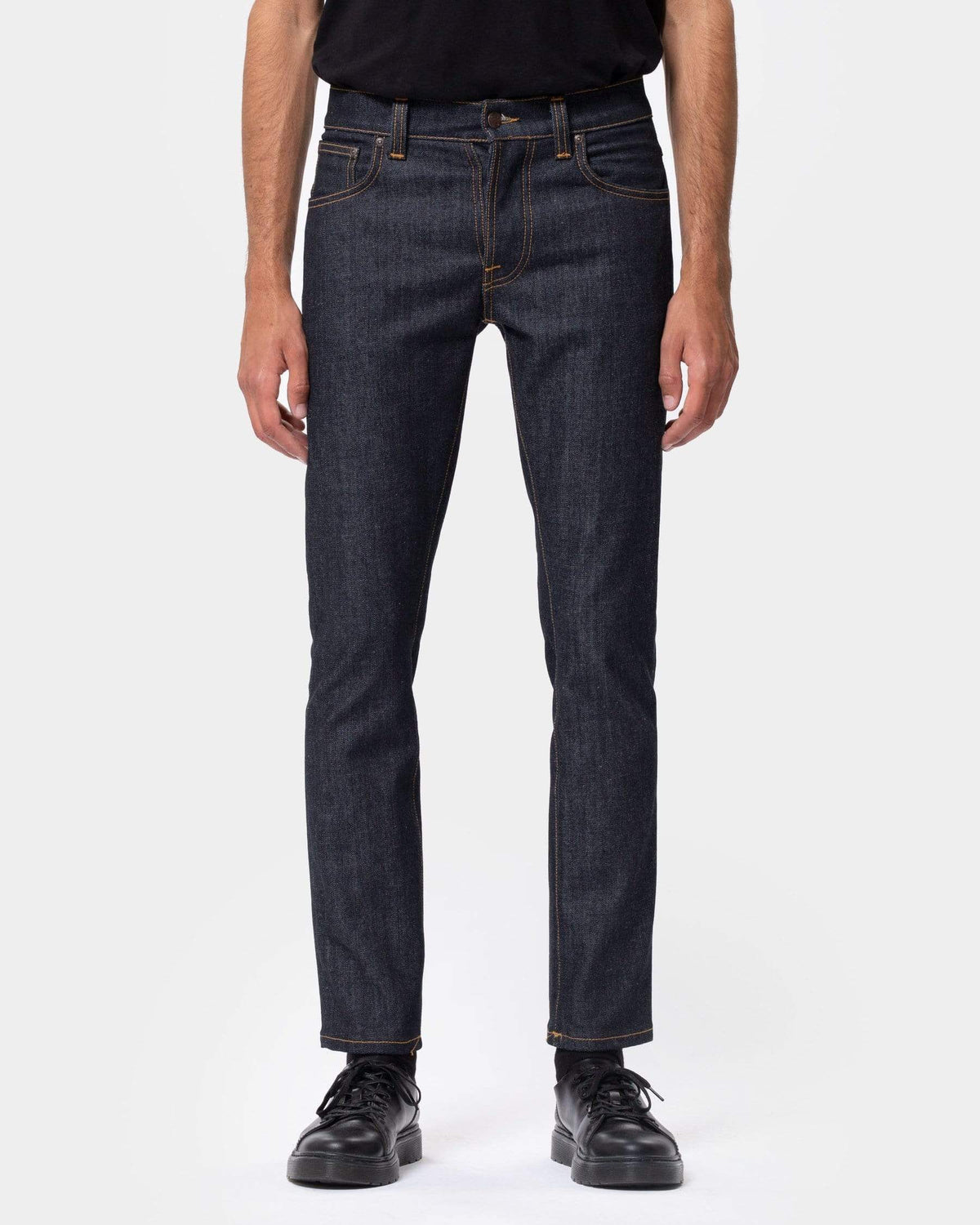 Nudie Grim Tim Slim Straight Mens Jeans - Dry True Navy | Nudie Jeans Jeans | JEANSTORE
