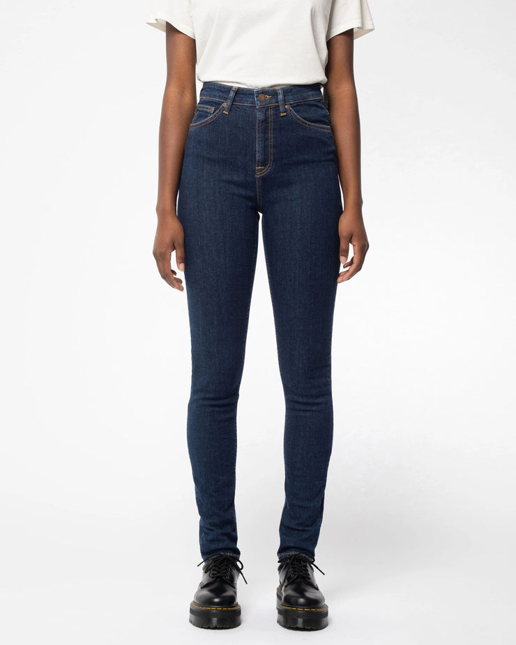 Nudie Hightop Tilde High Rise Skinny Womens Jeans - Blue Fantasy | Nudie Jeans Jeans | JEANSTORE