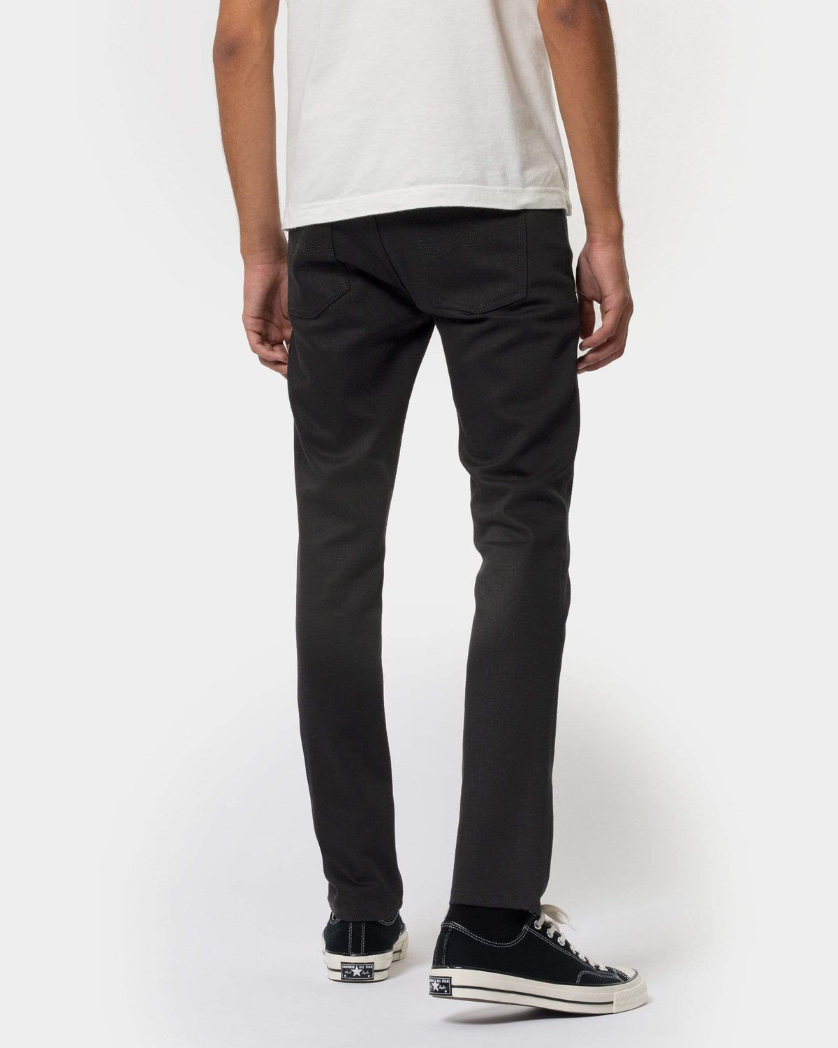 Nudie Lean Dean Slim Tapered Mens Jeans - Dry Ever Black | Nudie Jeans Jeans | JEANSTORE
