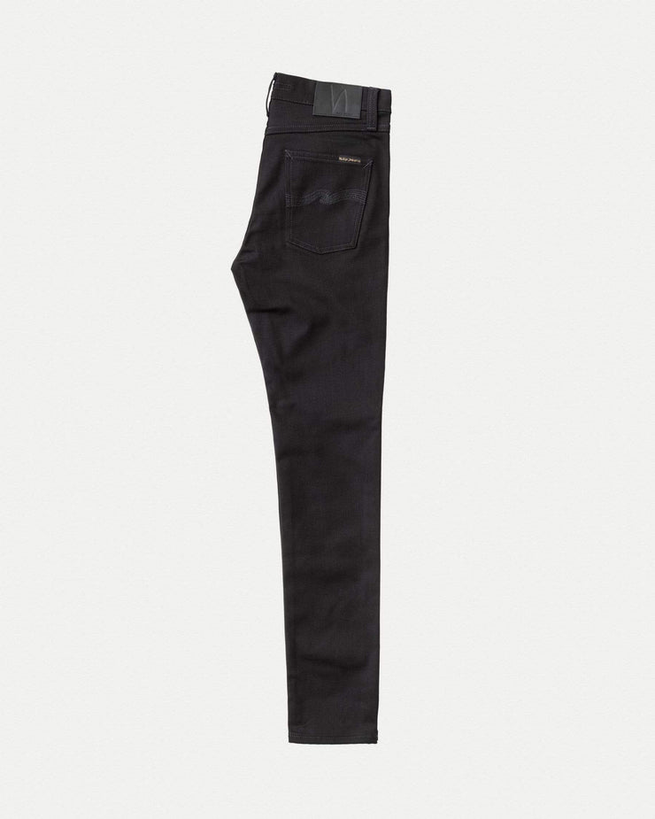 Nudie Lean Dean Slim Tapered Jeans - Dry Ever Black | JEANSTORE