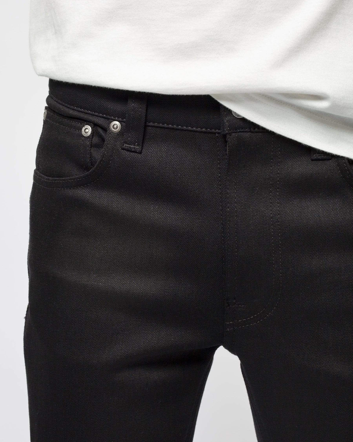 Nudie Lean Dean Slim Tapered Mens Jeans - Dry Ever Black | Nudie Jeans Jeans | JEANSTORE