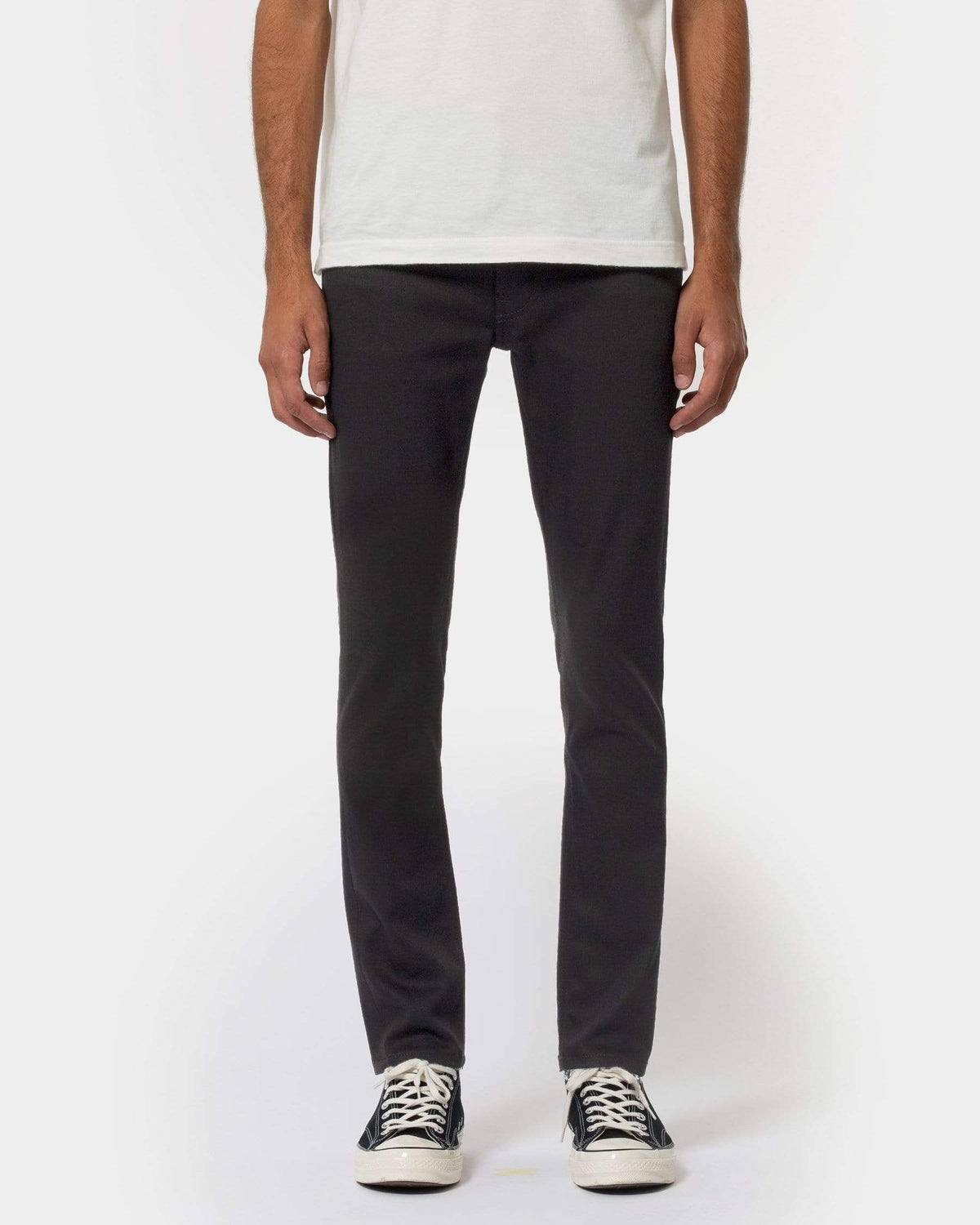 Nudie Lean Dean Slim Tapered Mens Jeans - Dry Ever Black | Nudie Jeans Jeans | JEANSTORE