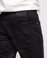 Nudie Skinny Lin Skinny Fit Mens Jeans - Black Black | Nudie Jeans Jeans | JEANSTORE