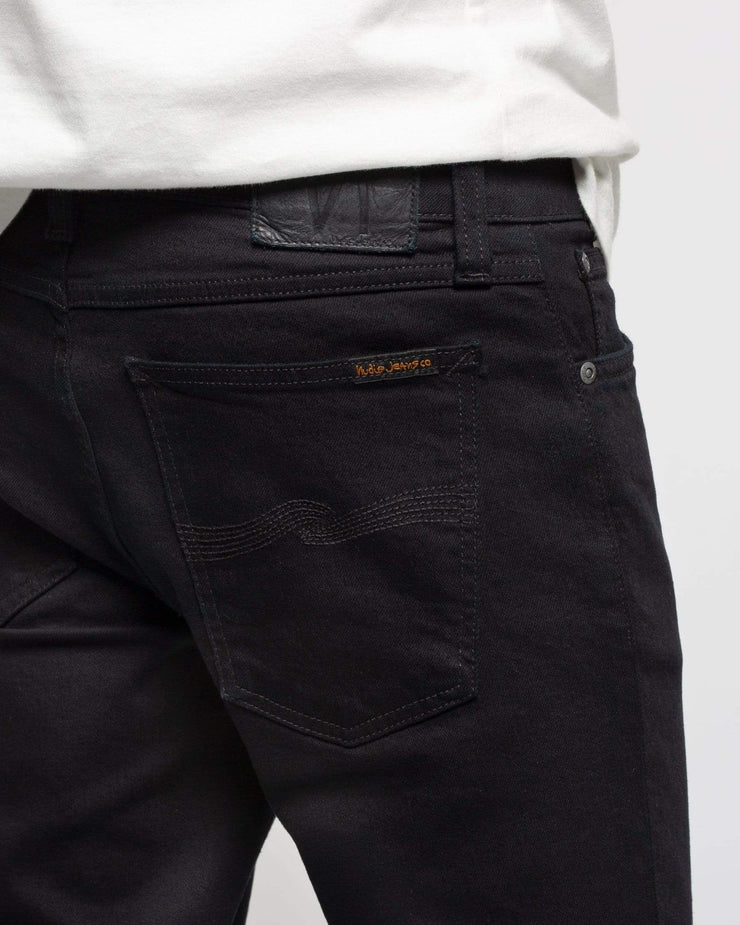 Nudie Skinny Lin Skinny Fit Mens Jeans Black Black JEANSTORE