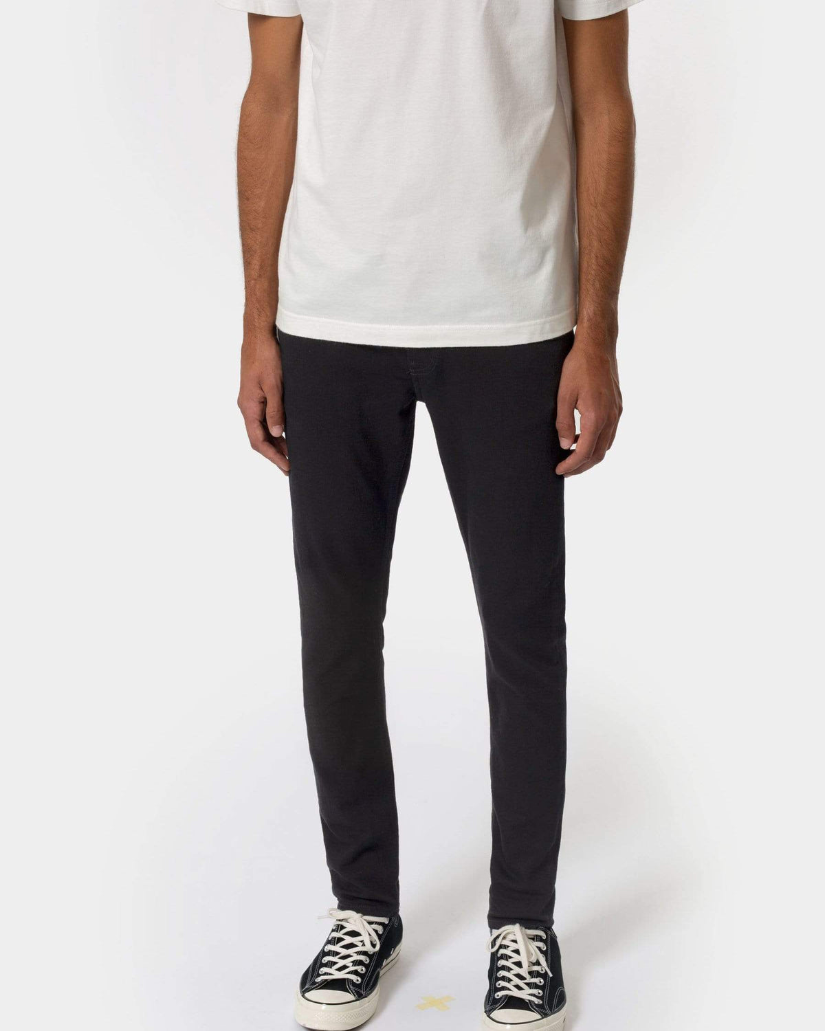 Nudie Skinny Lin Skinny Fit Mens Jeans - Black Black | Nudie Jeans Jeans | JEANSTORE