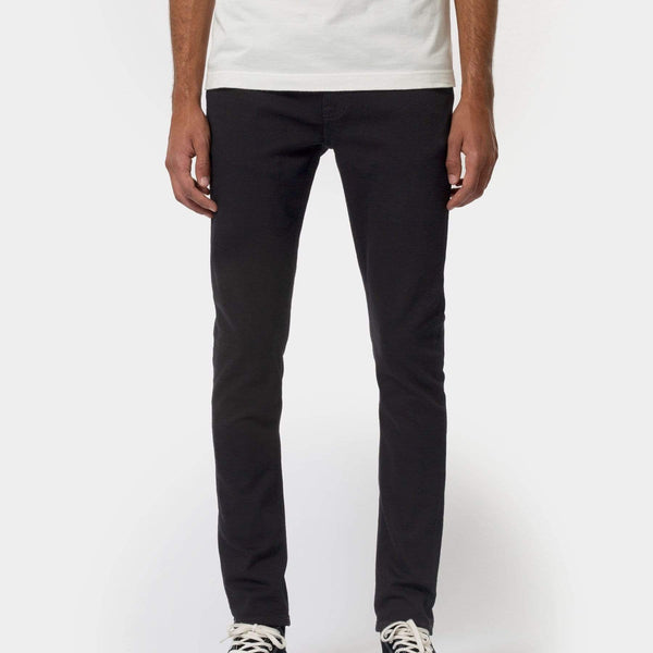 Nudie Skinny Lin Skinny Fit Mens Jeans - Black Black | Nudie Jeans Jeans | JEANSTORE