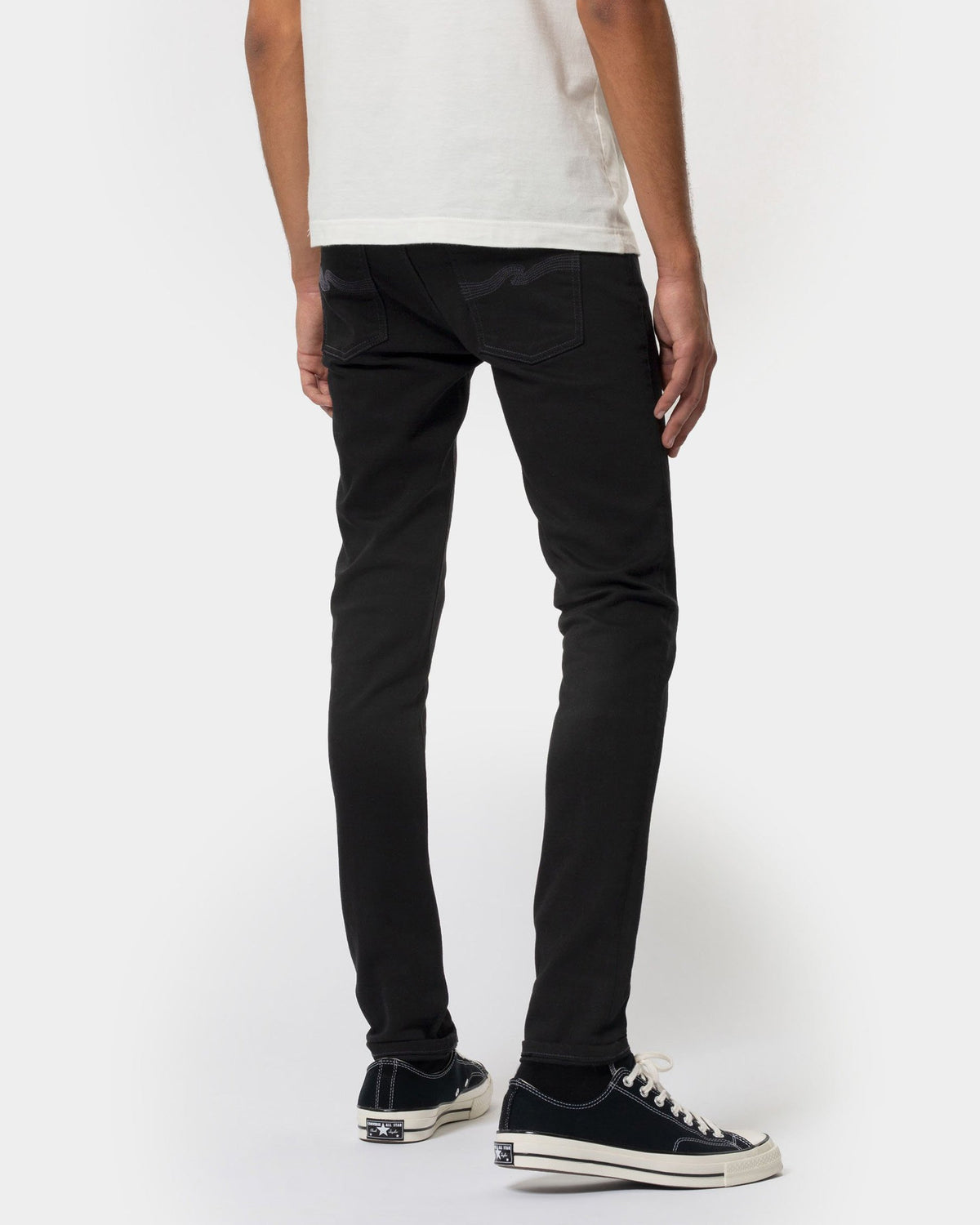 Nudie Tight Terry Skinny Fit Mens Jeans - Everblack | Nudie Jeans Jeans | JEANSTORE