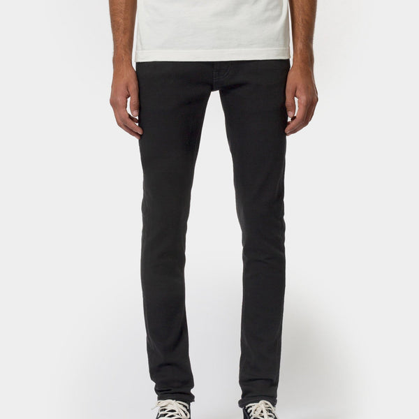 Nudie Tight Terry Skinny Fit Mens Jeans - Everblack | Nudie Jeans Jeans | JEANSTORE
