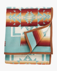 Pendleton Chief Joseph Jacquard Robe Blanket - Aqua | Pendleton Miscellaneous | JEANSTORE