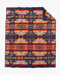 pendleton chief joseph jacquard robe blanket indigo