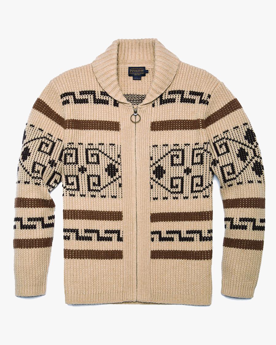 Pendleton Original Westerley Lambswool Sweater - Tan / Brown | Pendleton Sweaters & Knitwear | JEANSTORE