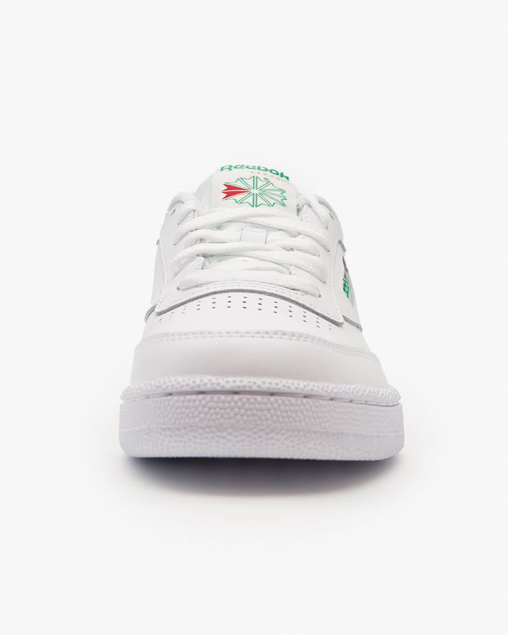 Reebok Classic Club C 85 - Intense White / Green | Reebok Classic Trainers | JEANSTORE