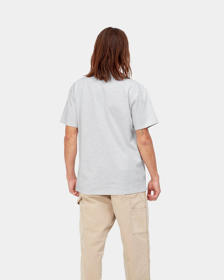 Carhartt WIP American Script Tee - Ash Heather | Carhartt WIP T Shirts | JEANSTORE