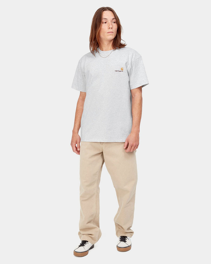 Carhartt WIP American Script Tee - Ash Heather | Carhartt WIP T Shirts | JEANSTORE