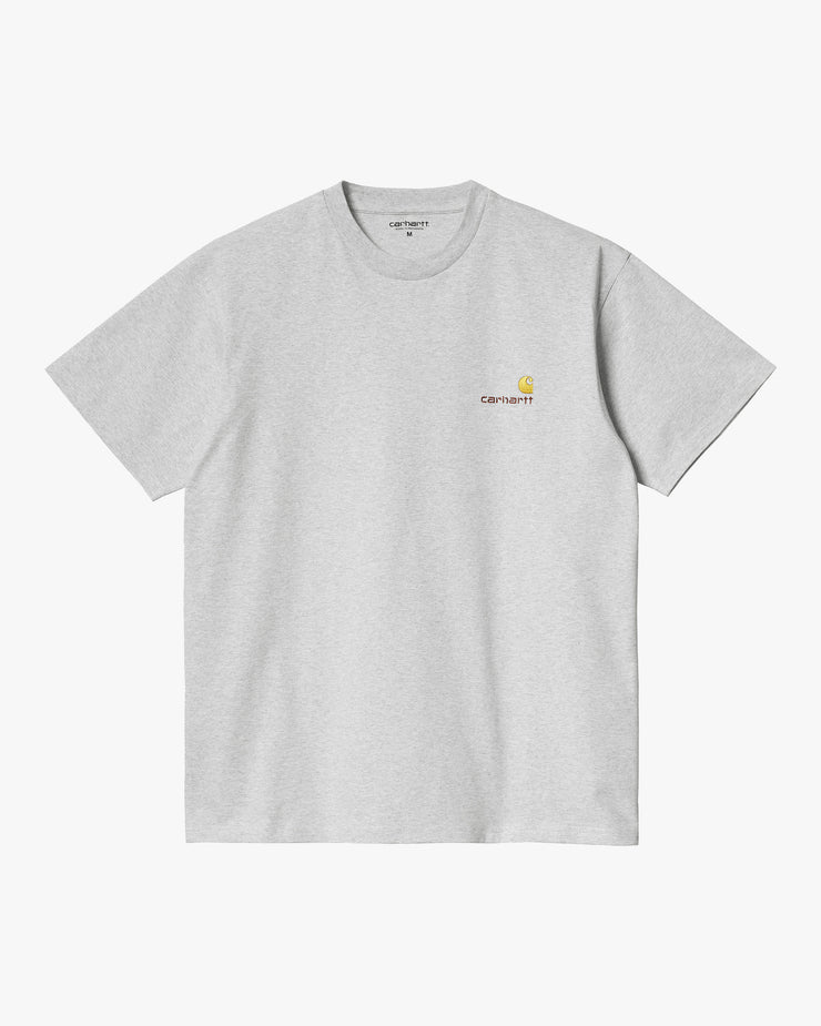 Carhartt WIP American Script Tee - Ash Heather | Carhartt WIP T Shirts | JEANSTORE