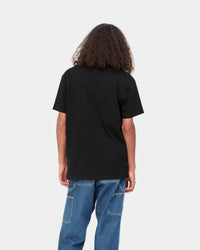 Carhartt WIP American Script Tee - Black | Carhartt WIP T Shirts | JEANSTORE