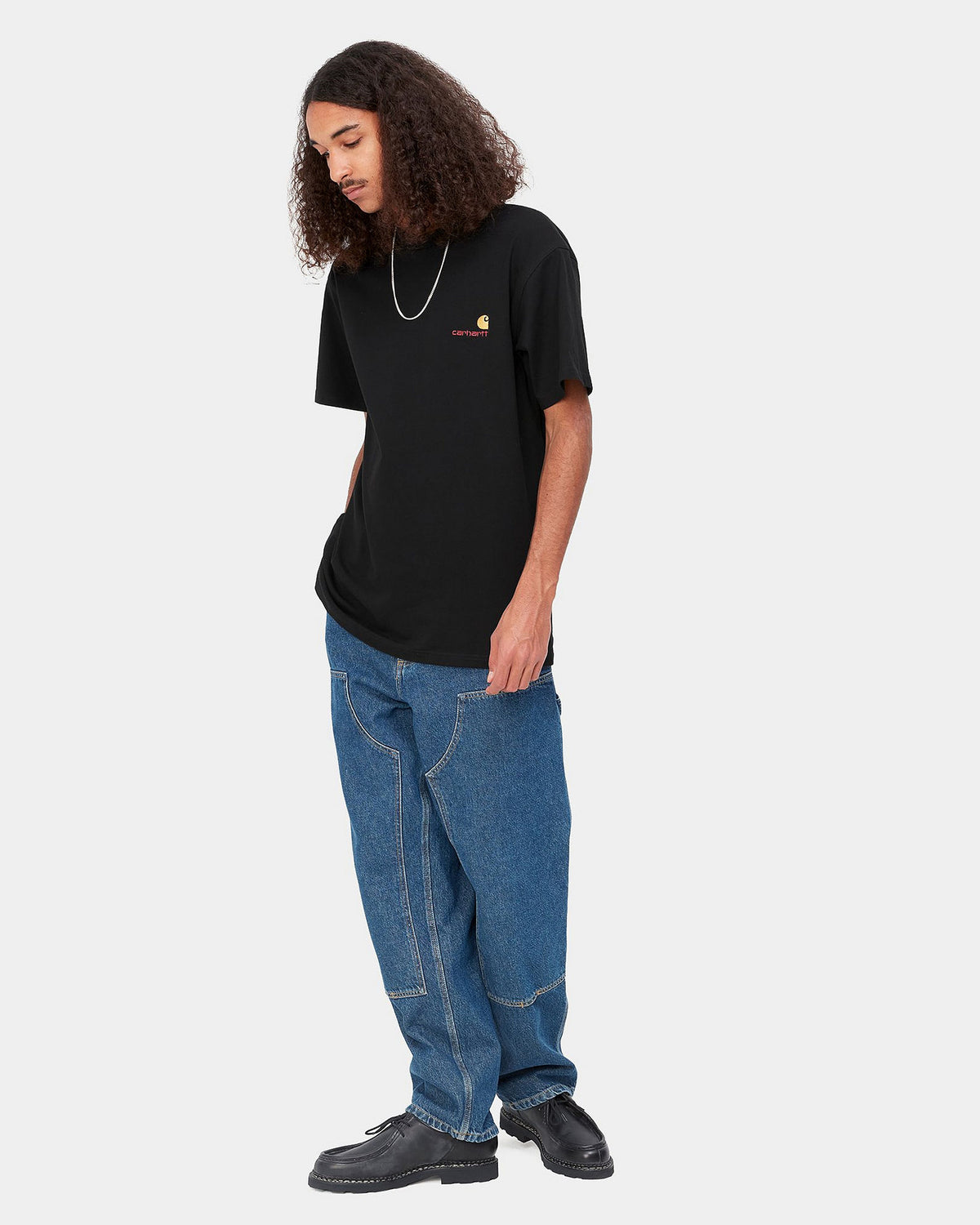 Carhartt WIP American Script Tee - Black | Carhartt WIP T Shirts | JEANSTORE