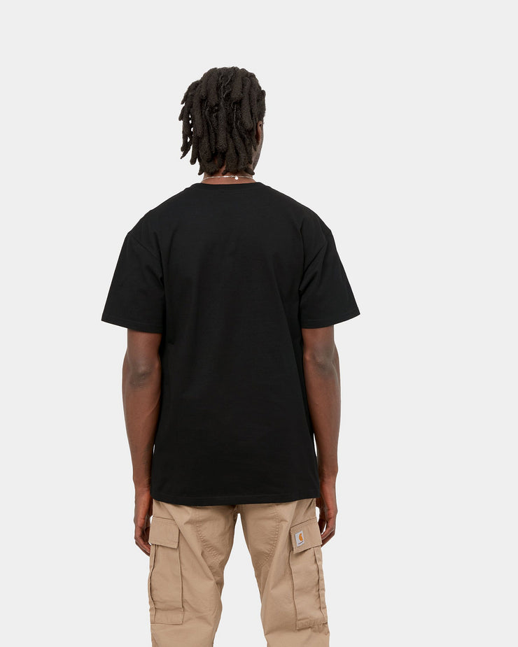 Carhartt WIP S/S Chase Tee - Black / Gold | Carhartt WIP T Shirts | JEANSTORE