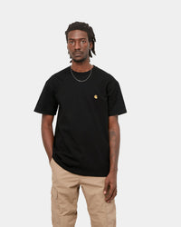 Carhartt WIP S/S Chase Tee - Black / Gold | Carhartt WIP T Shirts | JEANSTORE