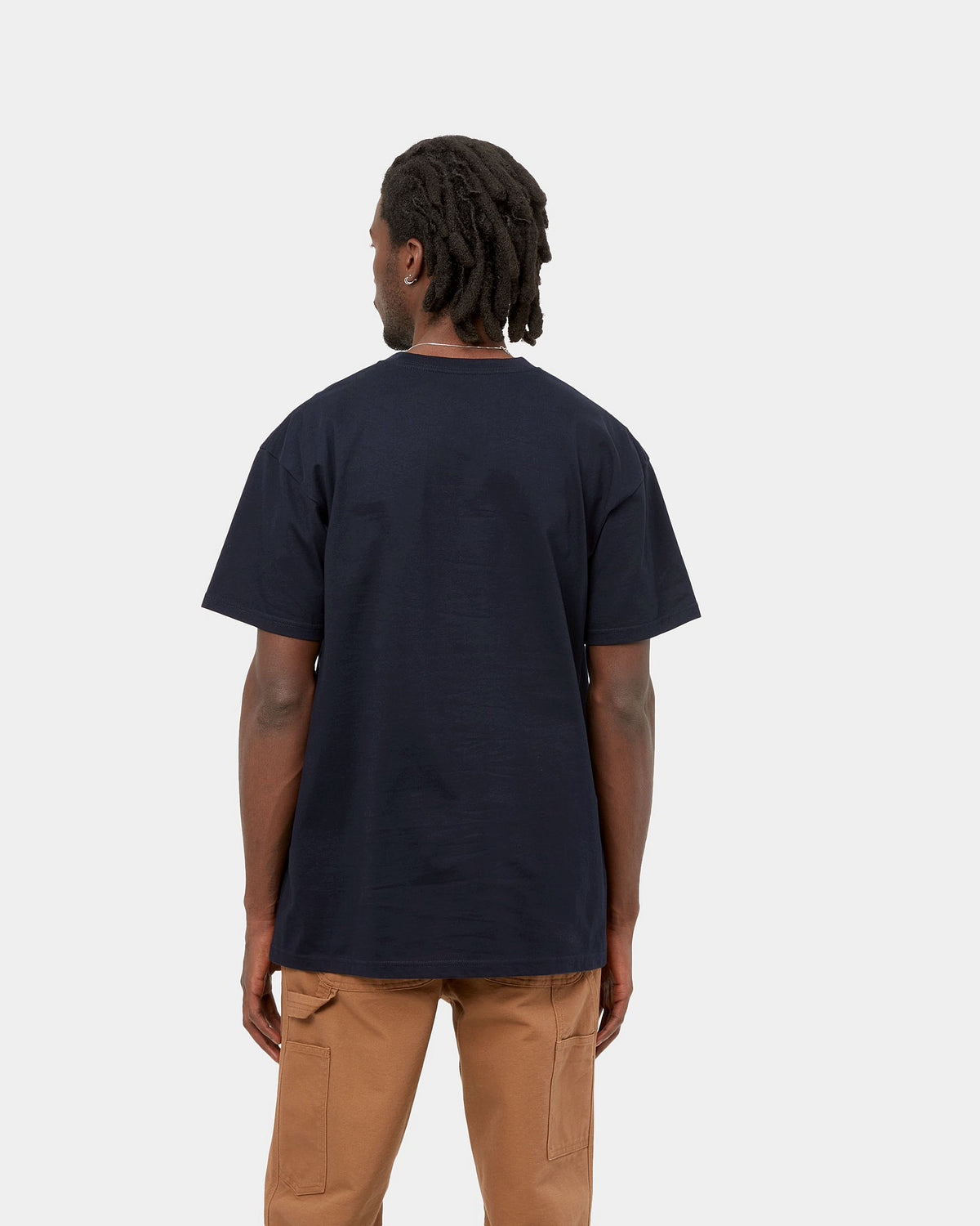 Carhartt WIP S/S Chase Tee - Dark Navy / Gold | Carhartt WIP T Shirts | JEANSTORE