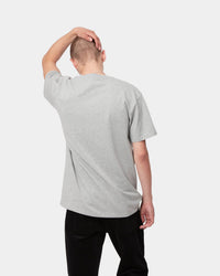 Carhartt WIP S/S Chase Tee - Grey Heather / Gold | Carhartt WIP T Shirts | JEANSTORE