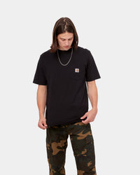 Carhartt WIP Pocket Tee - Black | Carhartt WIP T Shirts | JEANSTORE