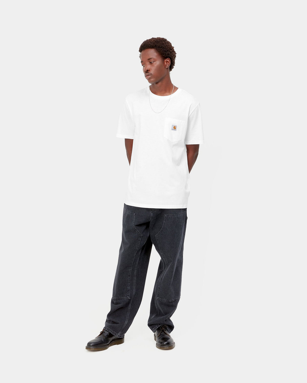 Carhartt WIP Pocket Tee - White | Carhartt WIP T Shirts | JEANSTORE
