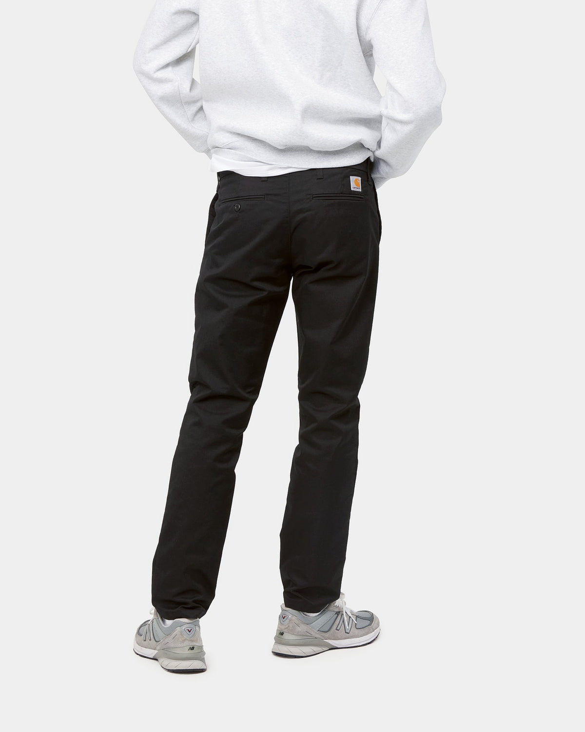 Carhartt WIP Sid Pant Slim Tapered Mens Chinos - Black Rinsed | Carhartt WIP Chinos & Non-Denim Pants | JEANSTORE