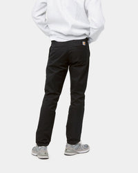 Carhartt WIP Sid Pant Slim Tapered Mens Chinos - Black Rinsed | Carhartt WIP Chinos & Non-Denim Pants | JEANSTORE