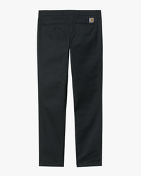 Carhartt WIP Sid Pant Slim Tapered Mens Chinos - Black Rinsed | Carhartt WIP Chinos & Non-Denim Pants | JEANSTORE