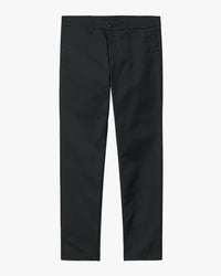 Carhartt WIP Sid Pant Slim Tapered Mens Chinos - Black Rinsed | Carhartt WIP Chinos & Non-Denim Pants | JEANSTORE