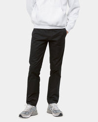 Carhartt WIP Sid Pant Slim Tapered Mens Chinos - Black Rinsed | Carhartt WIP Chinos & Non-Denim Pants | JEANSTORE