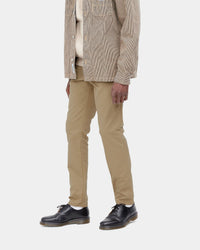 Carhartt WIP Sid Pant Slim Tapered Mens Chinos - Leather Rinsed | Carhartt WIP Chinos & Non-Denim Pants | JEANSTORE