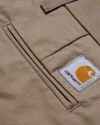 Carhartt WIP Sid Pant Slim Tapered Mens Chinos - Leather Rinsed | Carhartt WIP Chinos & Non-Denim Pants | JEANSTORE