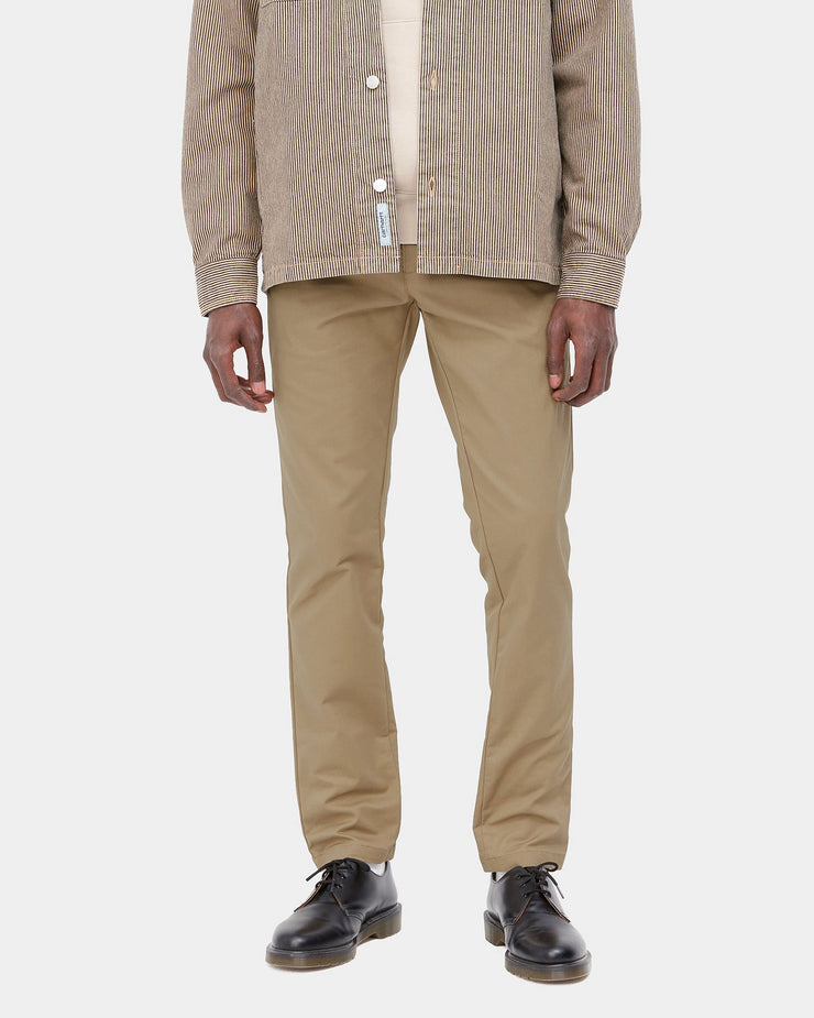 Carhartt WIP Slim Tapered Mens Chinos Leather Rinsed JEANSTORE