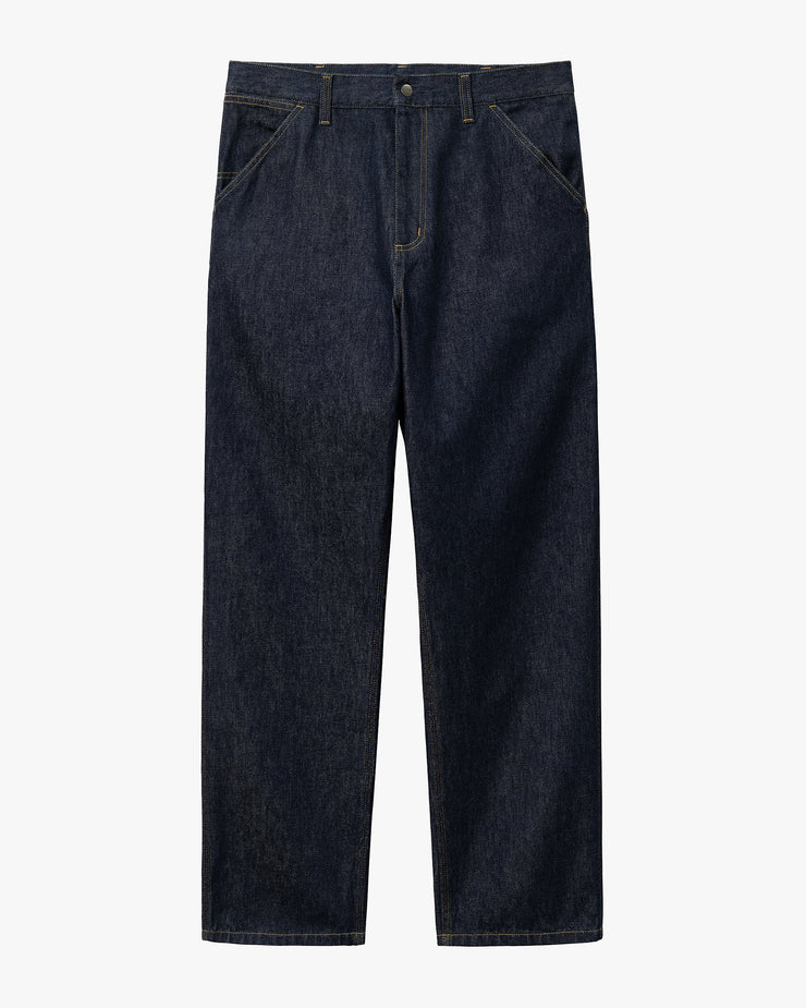 Carhartt WIP Single Knee Pant Relaxed Fit Mens Jeans - Blue Rinsed | Carhartt WIP Jeans | JEANSTORE