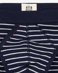 Hemen Biarritz Etor Sailor Stripes Brief - Marine / Natural | Hemen Biarritz Underwear | JEANSTORE