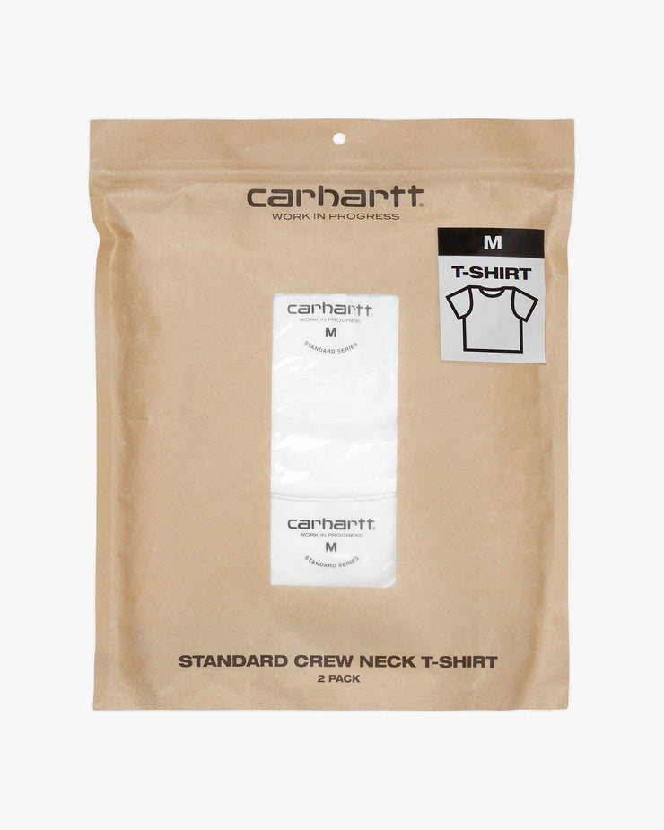 Carhartt WIP 2-Pack Crew Neck Tees - White | Carhartt WIP T Shirts | JEANSTORE