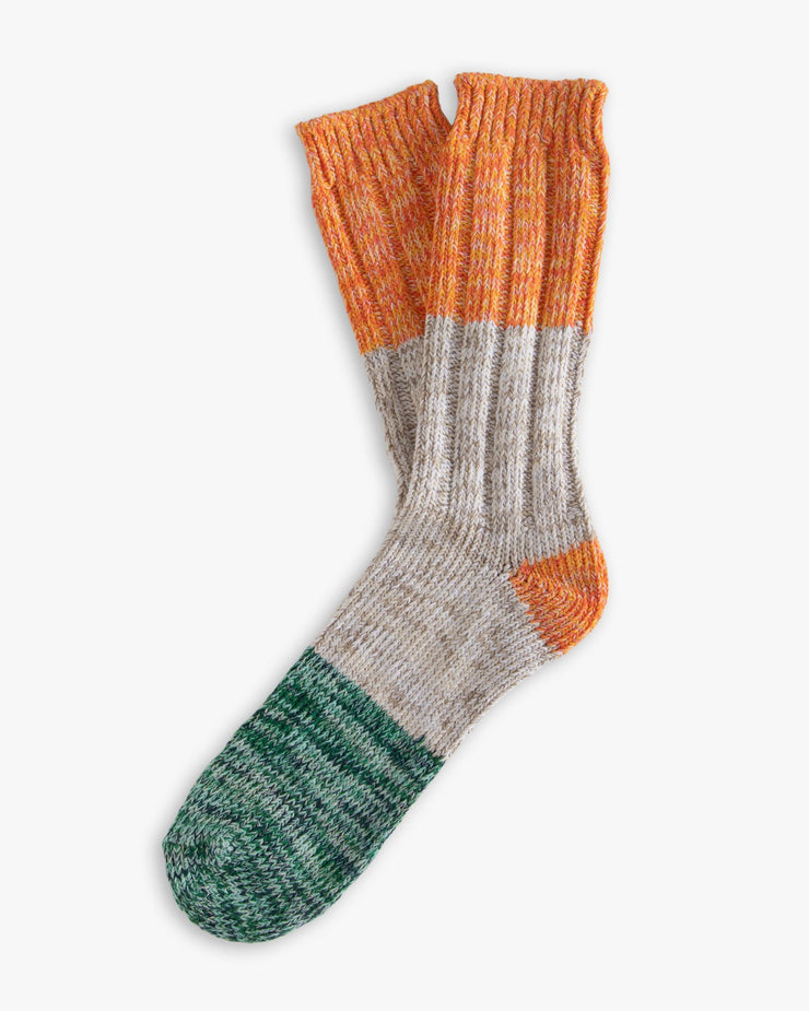 Thunders Love Charlie Collection Socks - Orange & Green | Thunders Love Socks | JEANSTORE