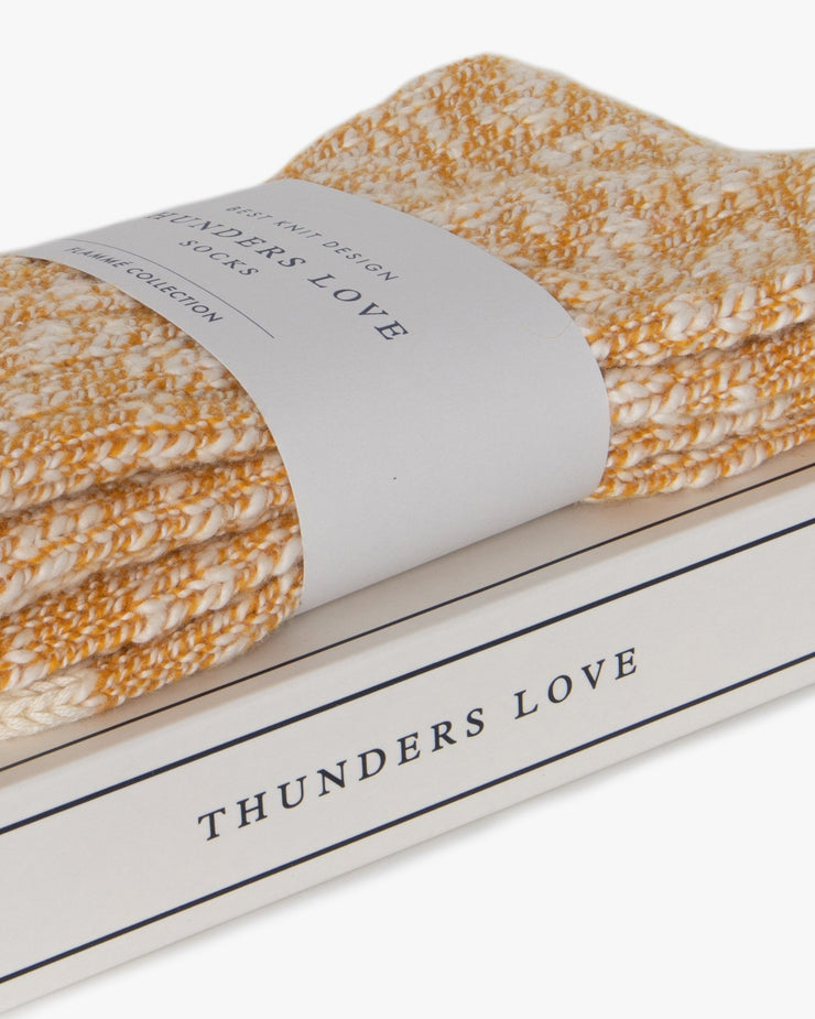 Thunders Love Flammé Collection Socks - Douglas Mustard | Thunders Love Socks | JEANSTORE