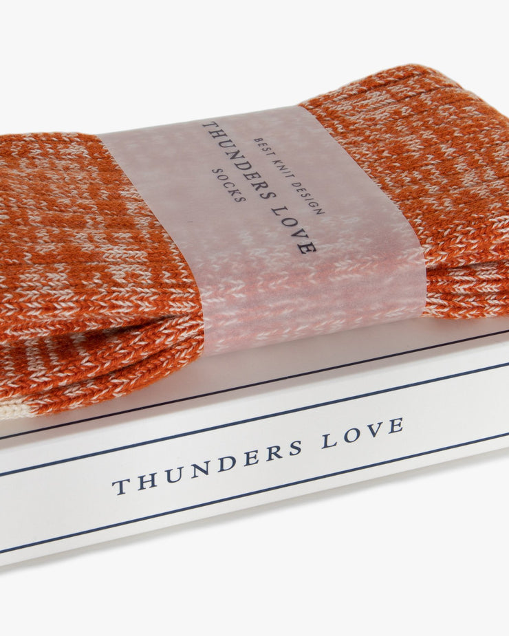 Thunders Love Nautical Turn Socks - Oceanside Orange | Thunders Love Socks | JEANSTORE