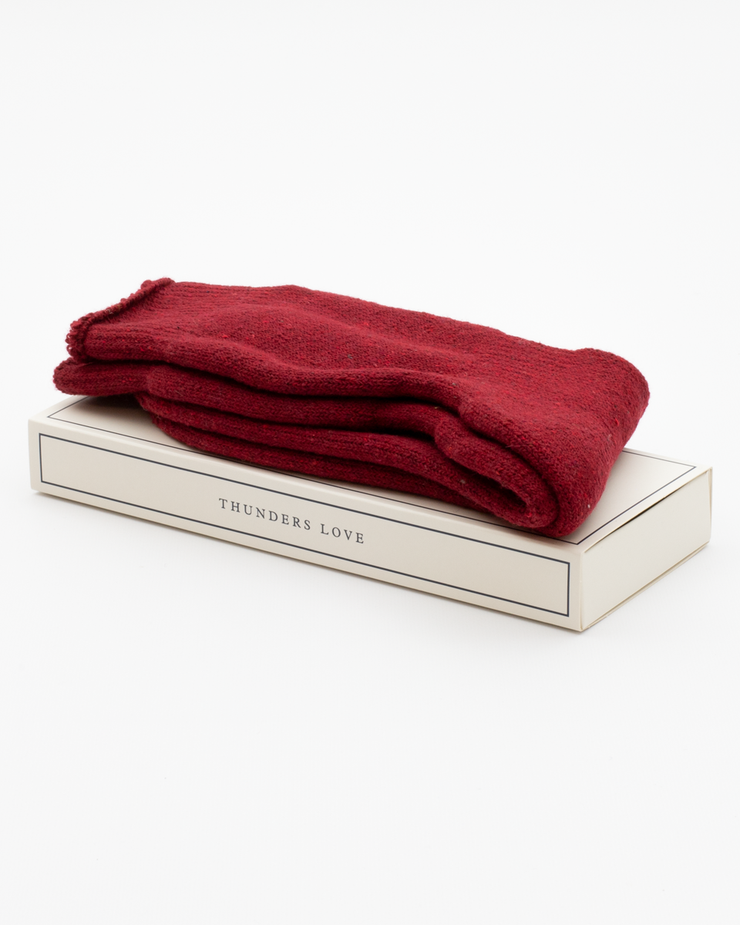 Thunders Love Outdoor Collection Recycled Wool Socks - Dark Red | Thunders Love Socks | JEANSTORE