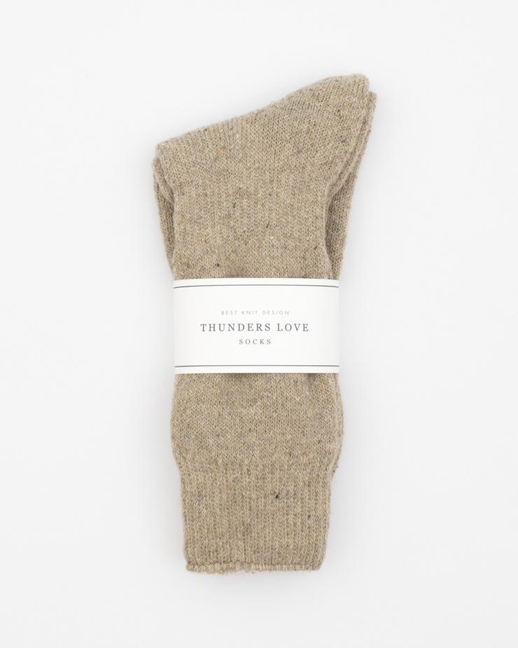 Thunders Love Outdoor Collection Recycled Wool Socks - Sand | Thunders Love Socks | JEANSTORE