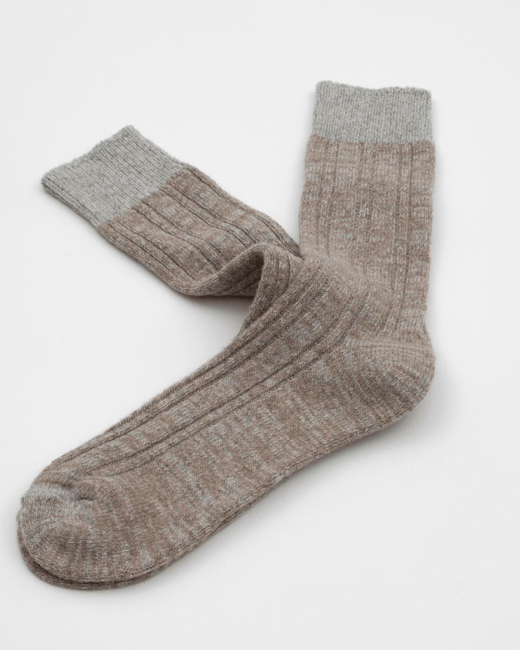 Thunders Love Wool Collection Double Ribbed Socks - Brown | Thunders Love Socks | JEANSTORE
