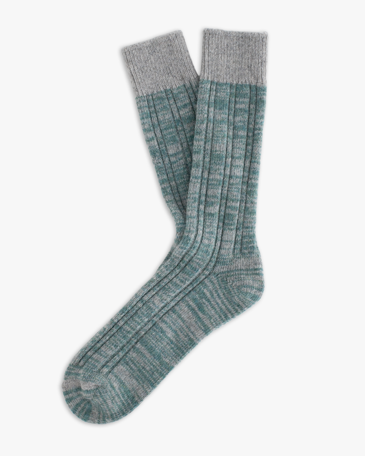 Thunders Love Wool Collection Double Ribbed Socks - Green | Thunders Love Socks | JEANSTORE