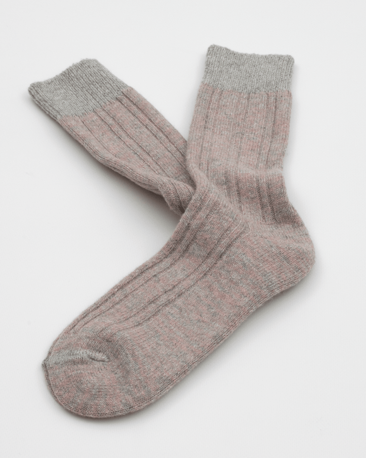 Thunders Love Wool Collection Double Ribbed Socks - Pink | Thunders Love Socks | JEANSTORE