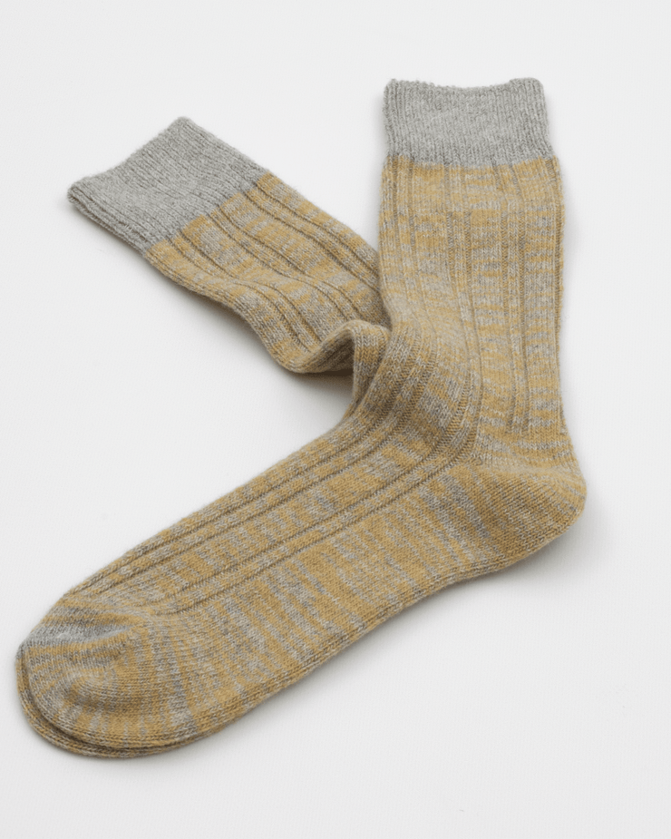 Thunders Love Wool Collection Double Ribbed Socks - Yellow | Thunders Love Socks | JEANSTORE