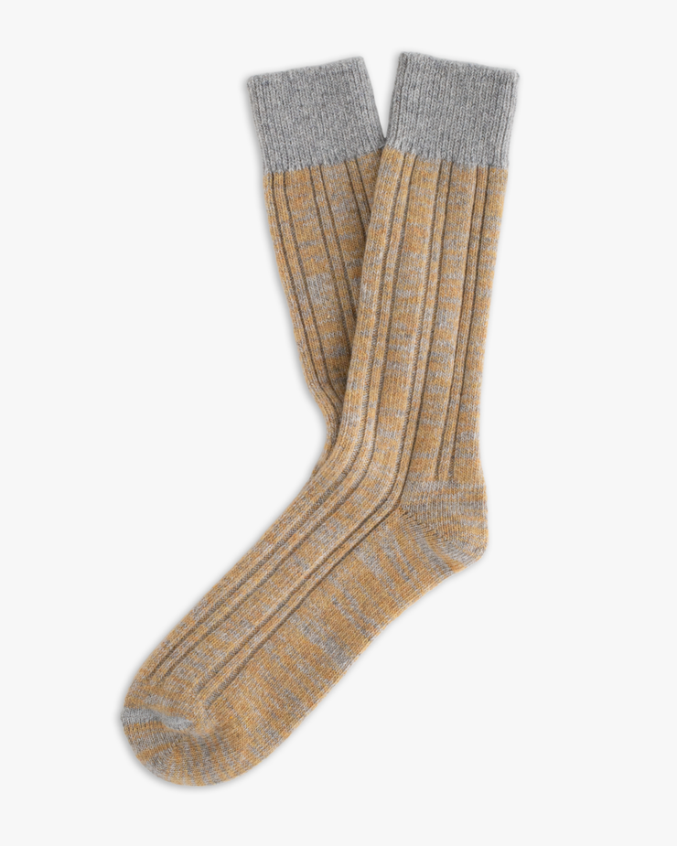 Thunders Love Wool Collection Double Ribbed Socks - Yellow | Thunders Love Socks | JEANSTORE