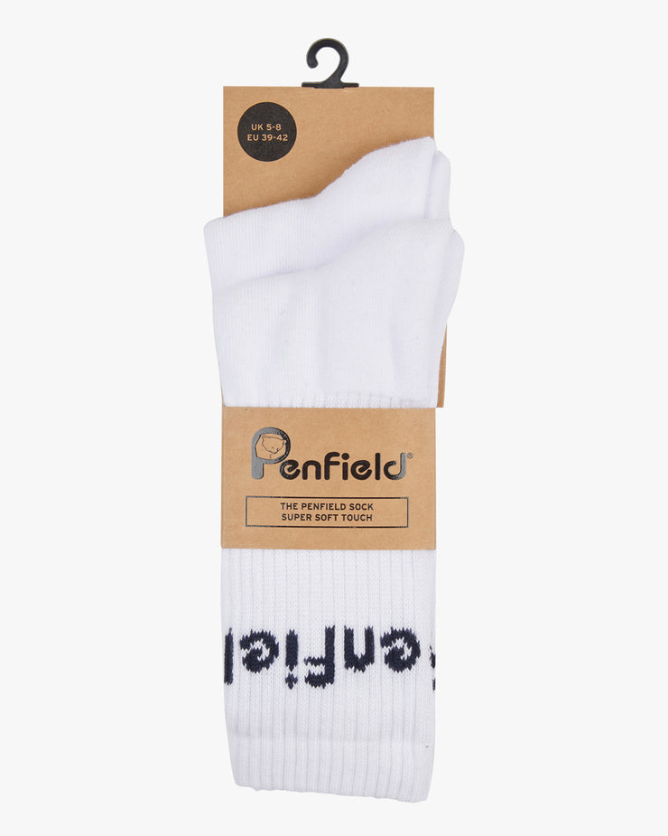 Penfield Intarsia 2 Pack Socks - Bright White