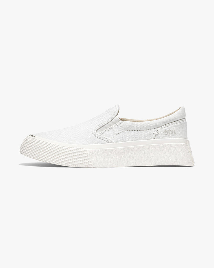 East Pacific Trade Slip On Canvas Shoe - White | East Pacific Trade Trainers | JEANSTORE